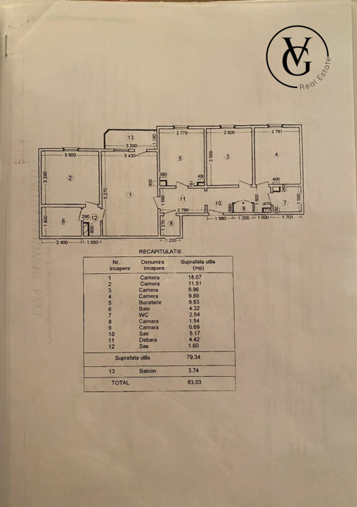 3 camere | Calea Mosilor | renovat | bloc 1983 