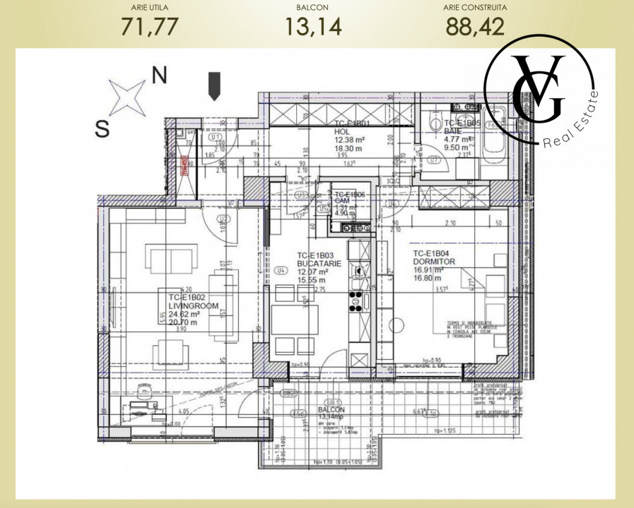 Ap. 2 camere | mobilat lux | ultracentral | Constanta