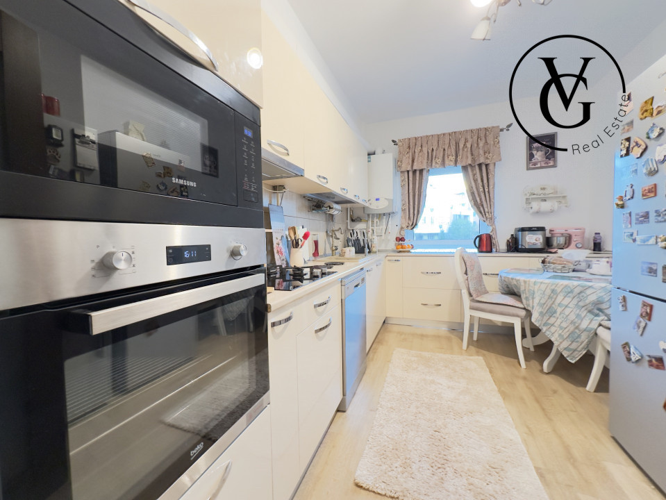 Apartament Compozitori, 101 mp curte în proprietate, garaj 