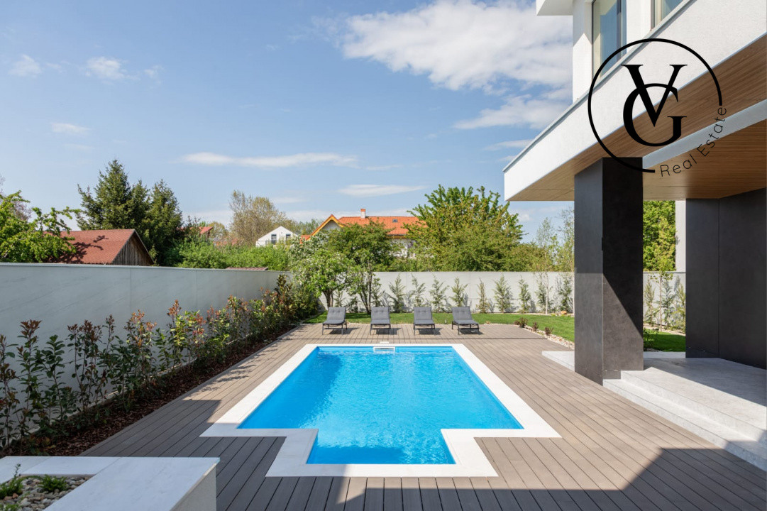 Vila cu 5 camere si piscina incalzita in Pipera 