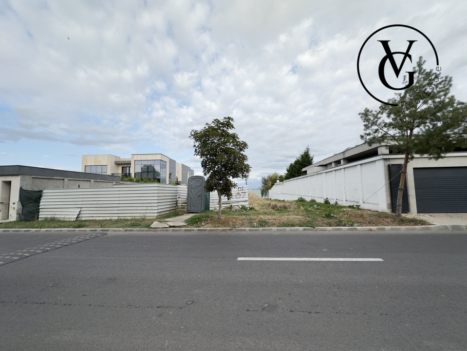 Teren construcții frontal  la lac -1784 mp 