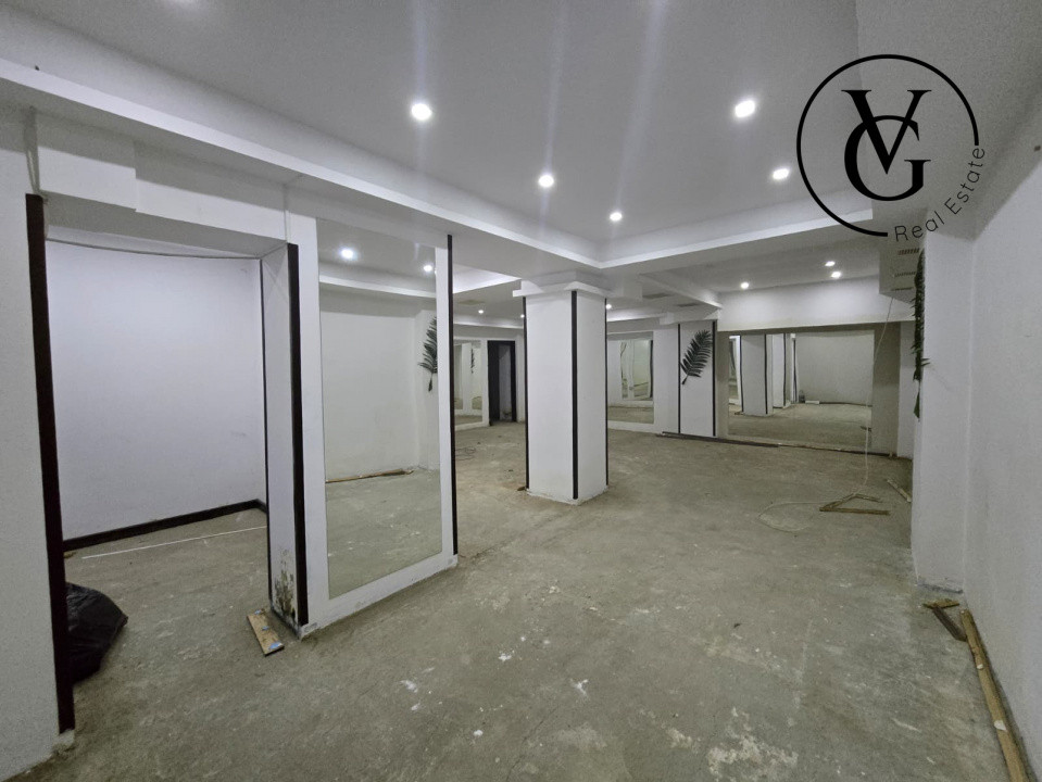 Spațiu generos 220 mp – ideal pentru sală de fitness, spa sau centru de wellness