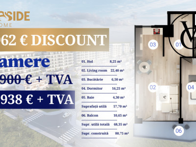 Apartament 2 camere - LakeSide Home - predare 2025