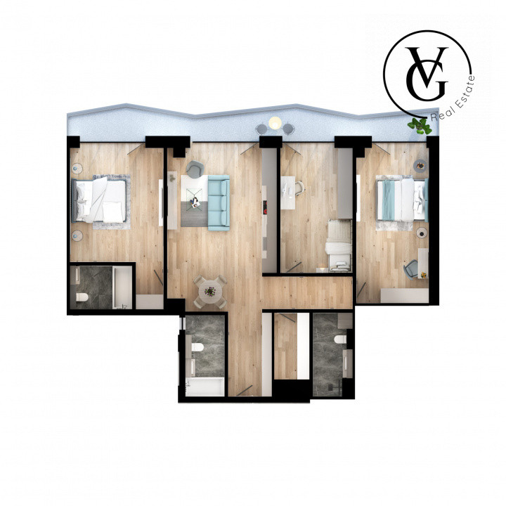 Apartament 4 camere - LakeSide Home - predare 2026