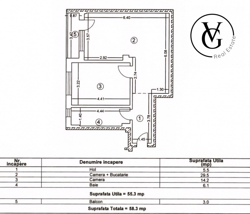 Apartament 2 camere | vedere catre lac |  Palazu Mare