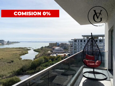 Apartament 2 camere Mamaia Sat cu piscina si vedere lac