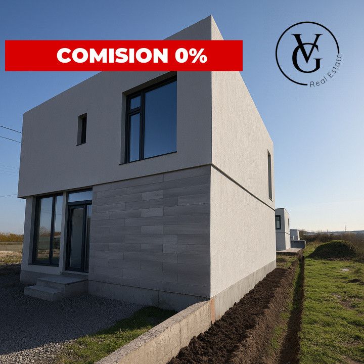 Vila modernă - finisată -terasă circulabila vedere lac și mare 