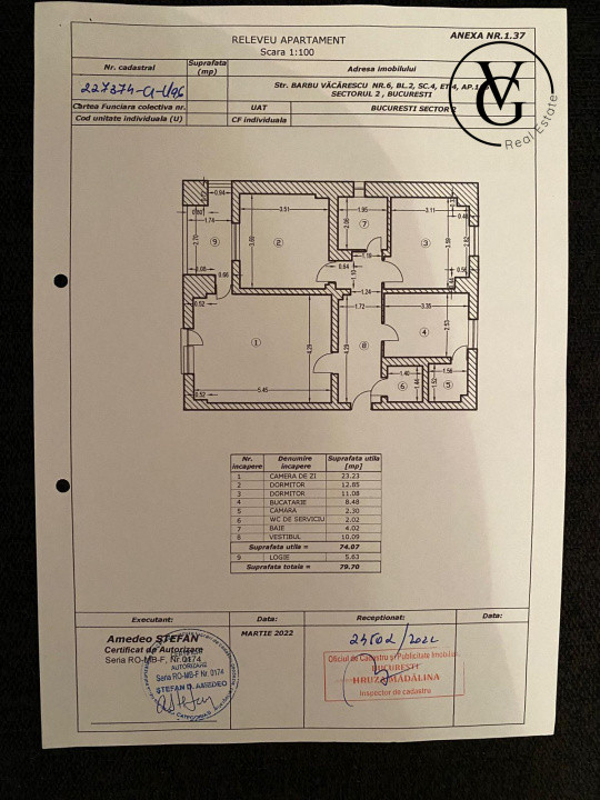 Apartament 3 camere  Barbu Vacarescu | Floreasca