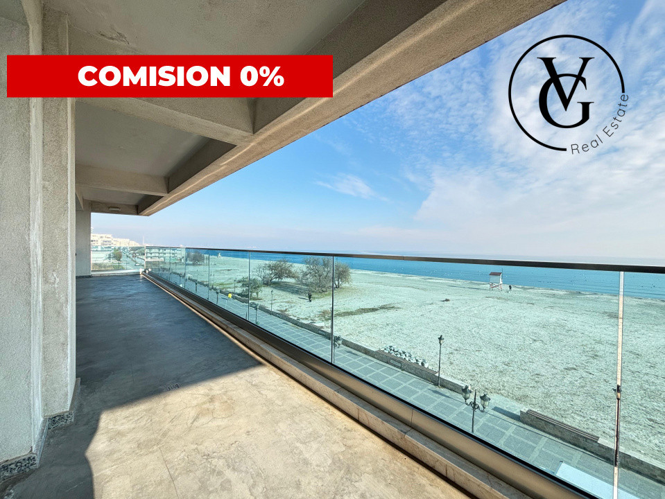 Apartament exclusivist 3 camere – vedere frontală la mare – prima linie – parca