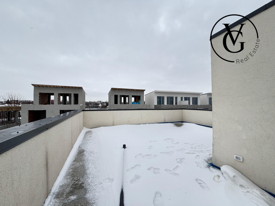 Vila Moderna - Ovidiu - Vedere catre lac (construcție 2025)