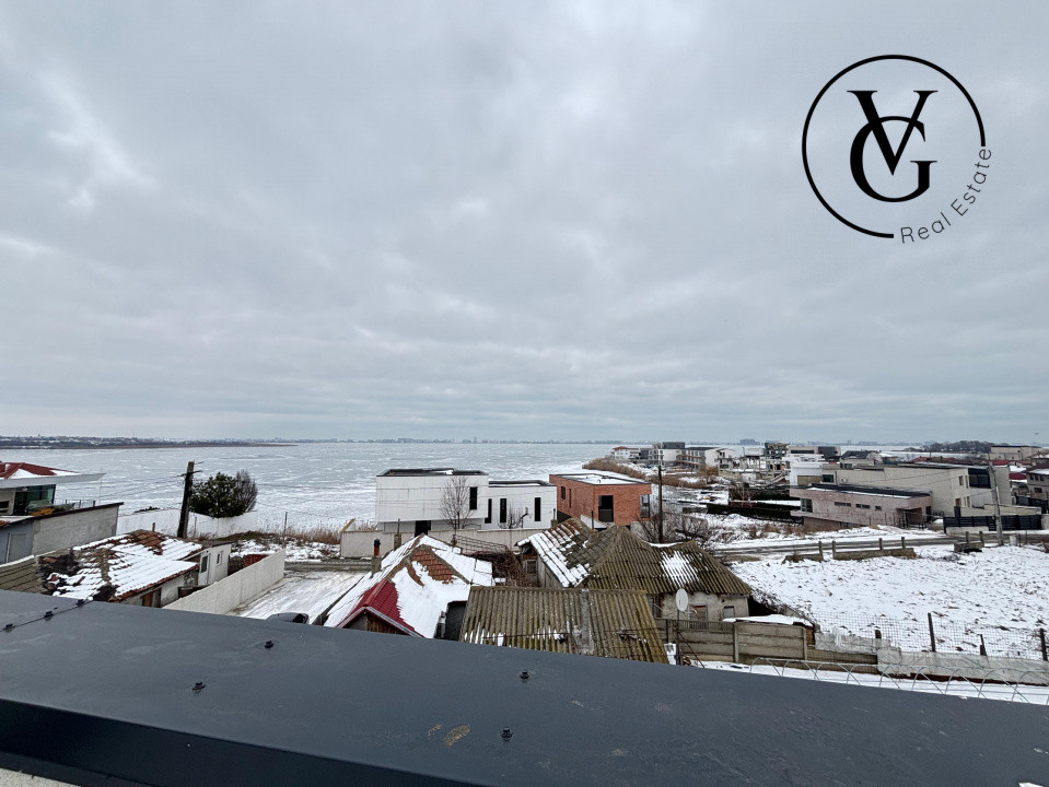 Vila Moderna - Ovidiu - Vedere catre lac (construcție 2025)