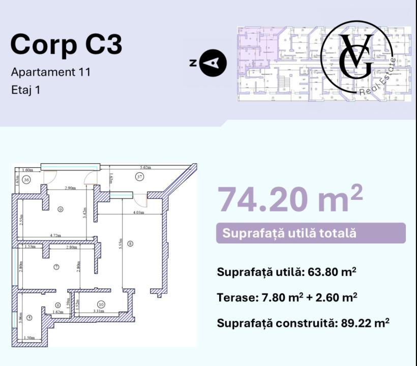 Apartament 3 camere nou  - Mamaia Nord - Piscina & Fitness