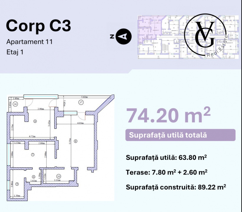 Apartament 3 camere nou  - Mamaia Nord - Piscina & Fitness