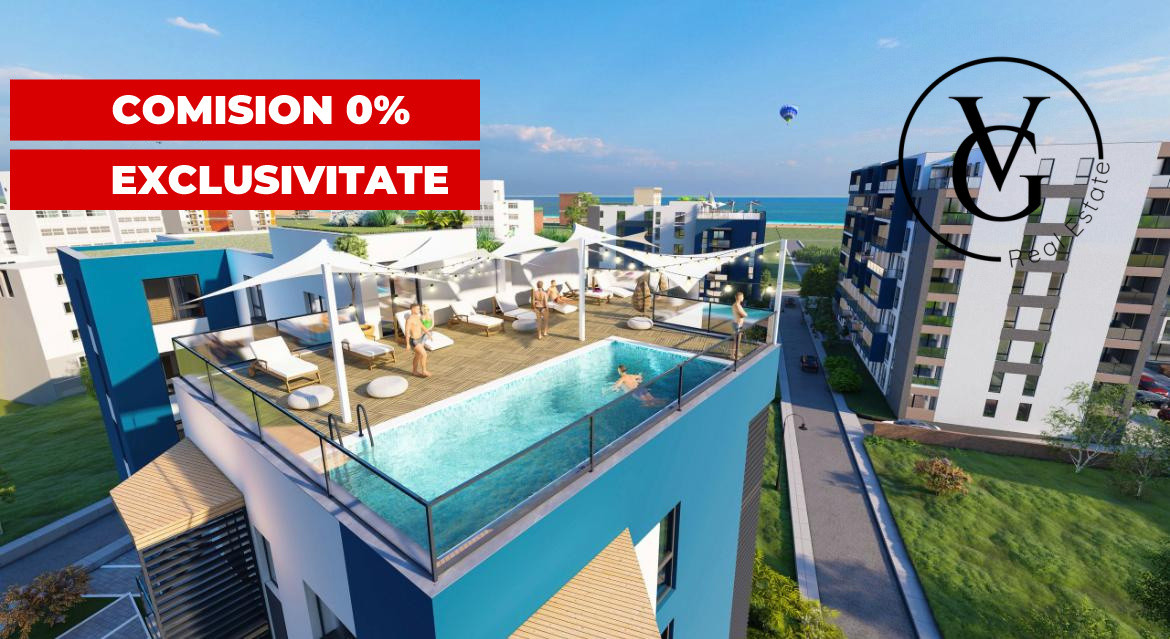 Apartament 2 camere - open space - Mamaia Nord - 2 minute de plaja