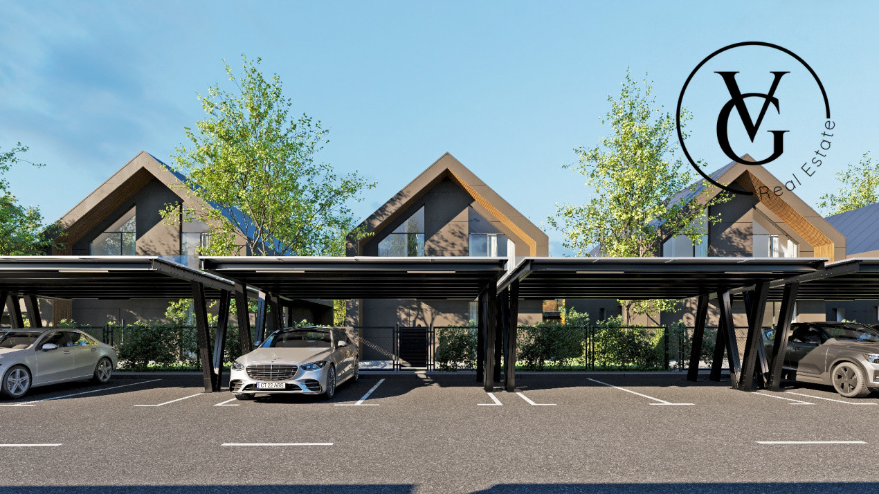 Vilă modernă P+1, structură metalică, smart home, pompe de căldură – 5 camere | 