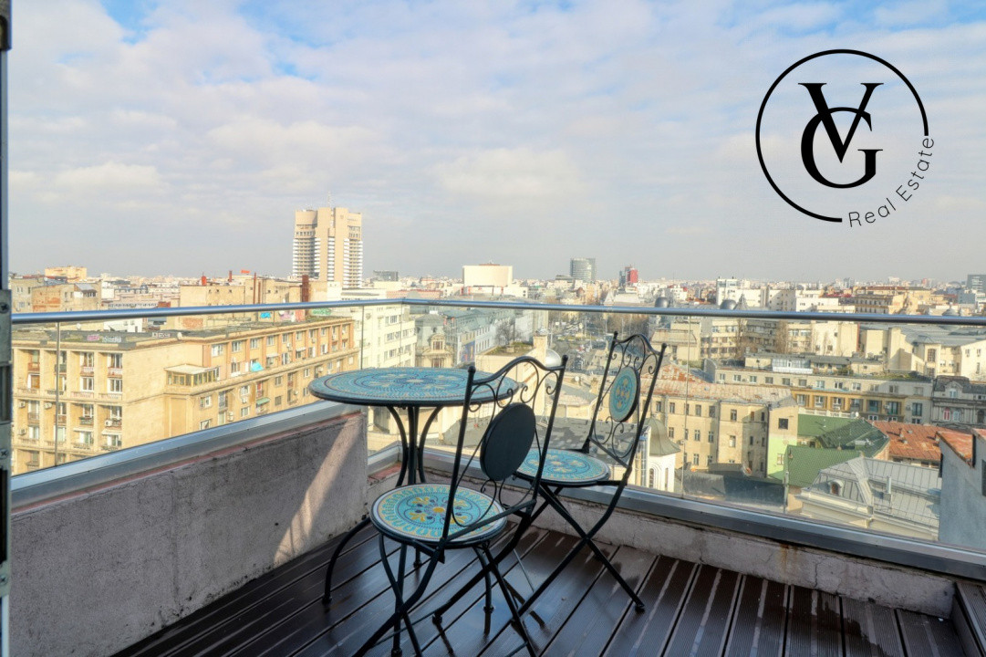 Garsoniera pe Calea Victoriei - Terasa spatioasa 