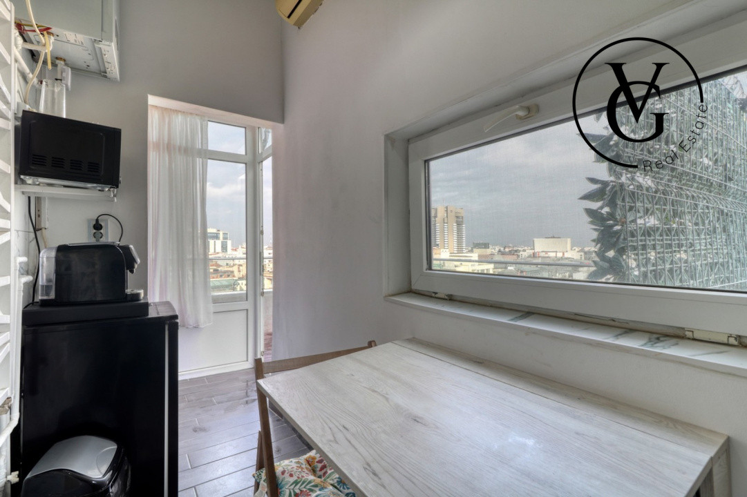 Garsoniera pe Calea Victoriei - Terasa spatioasa 