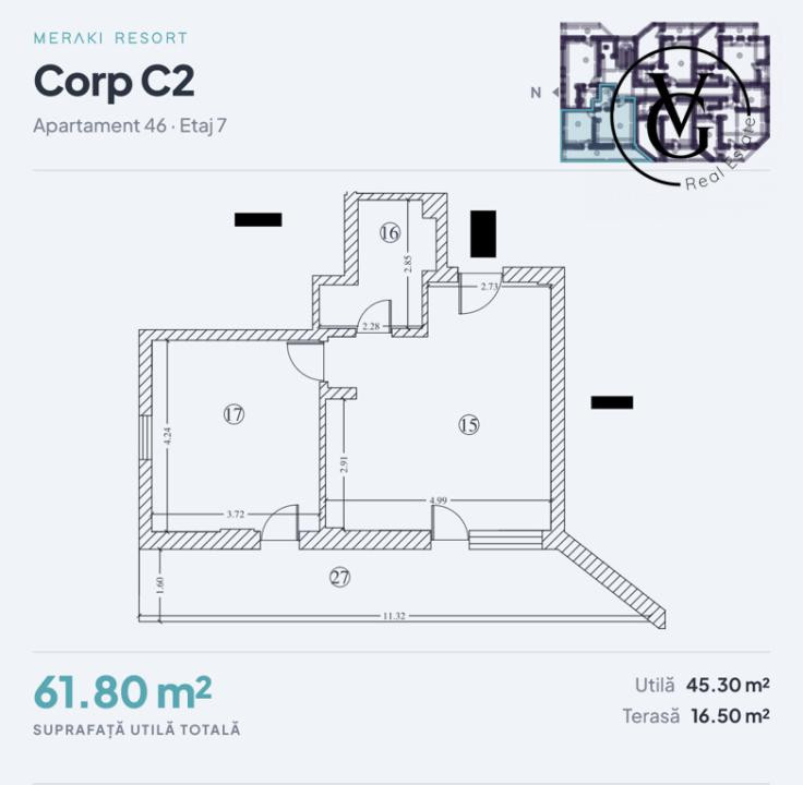 Apartament 2 camere XL | Meraki Resort & Spa | DISCOUNT 8000€ 