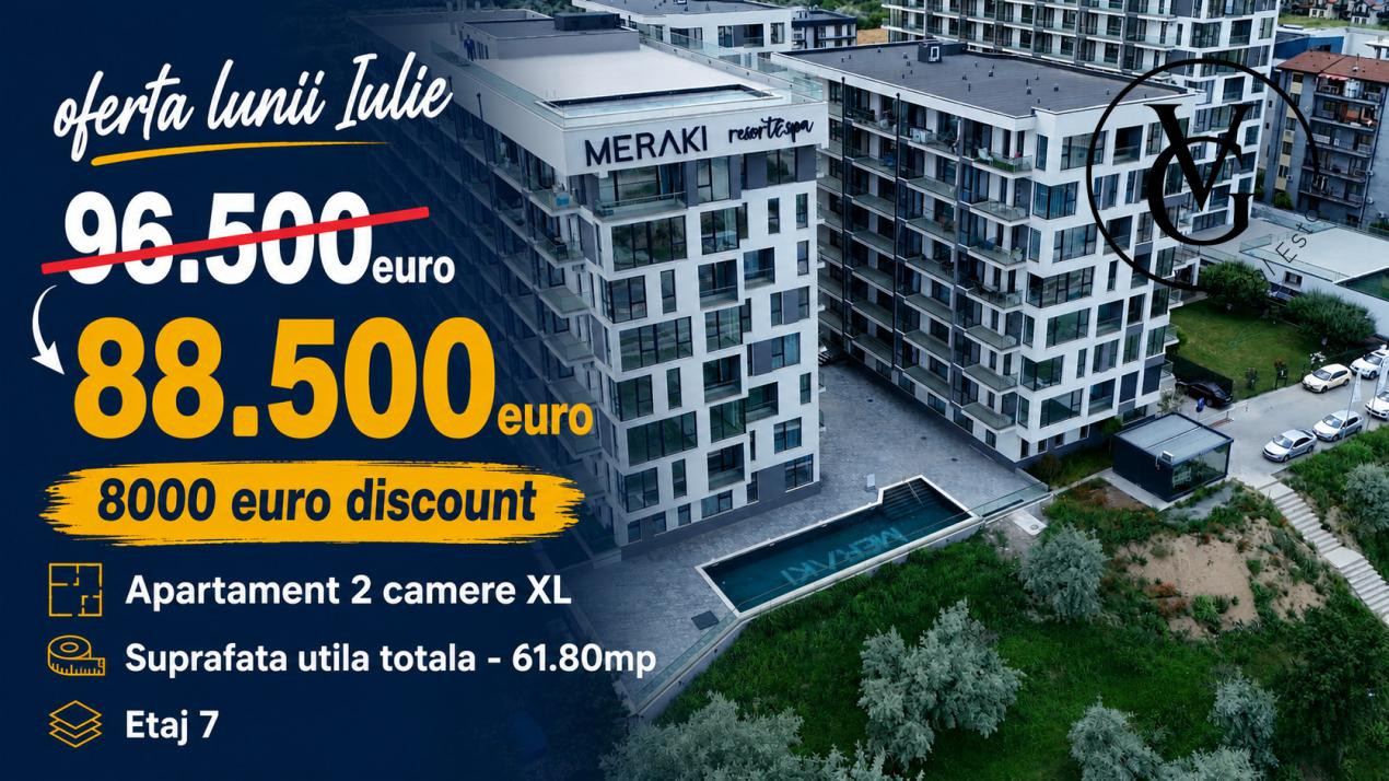 Apartament 2 camere XL | Meraki Resort & Spa | DISCOUNT 8000€ 