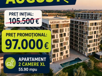 Meraki Resort & Spa | DISCOUNT 8500 € | Apartament 2 camere XL 