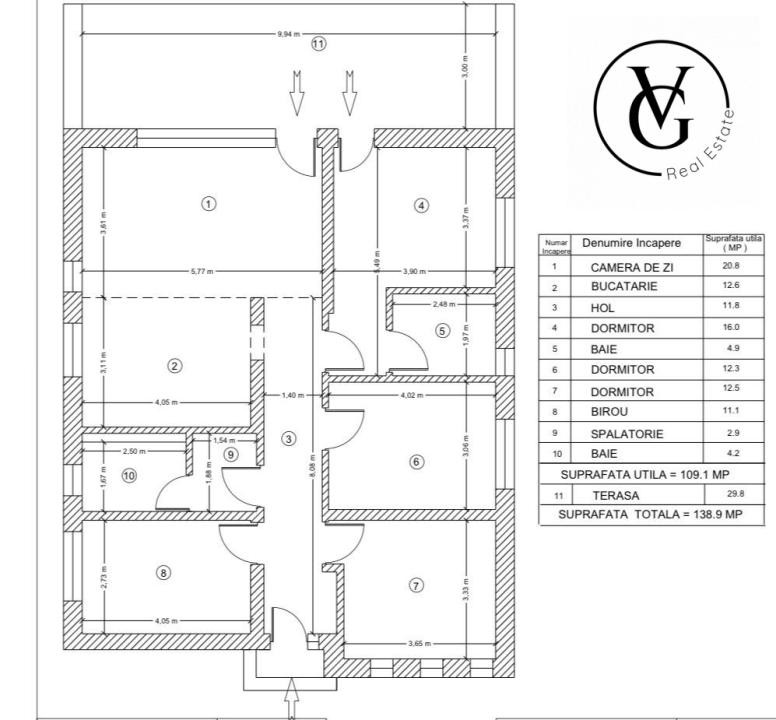 Casa individuala 5 camere Tunari 