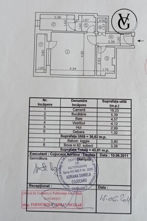 Garsoniera cu bucatarie separata - Zona Centrala - Bd. Unirii