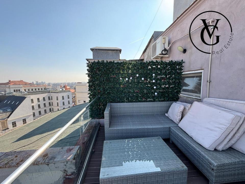 Garsoniera pe Calea Victoriei - Terasa spatioasa 