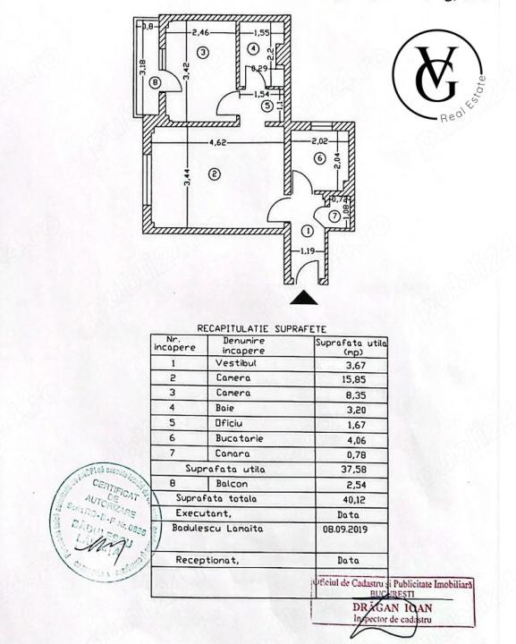 Apartament 2 camere - Piata Victoriei - Renovat complet 
