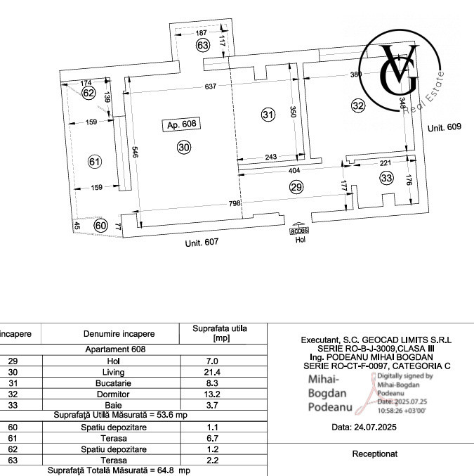 Apartament 2 camere - vedere frontala catre lac - Private Lake