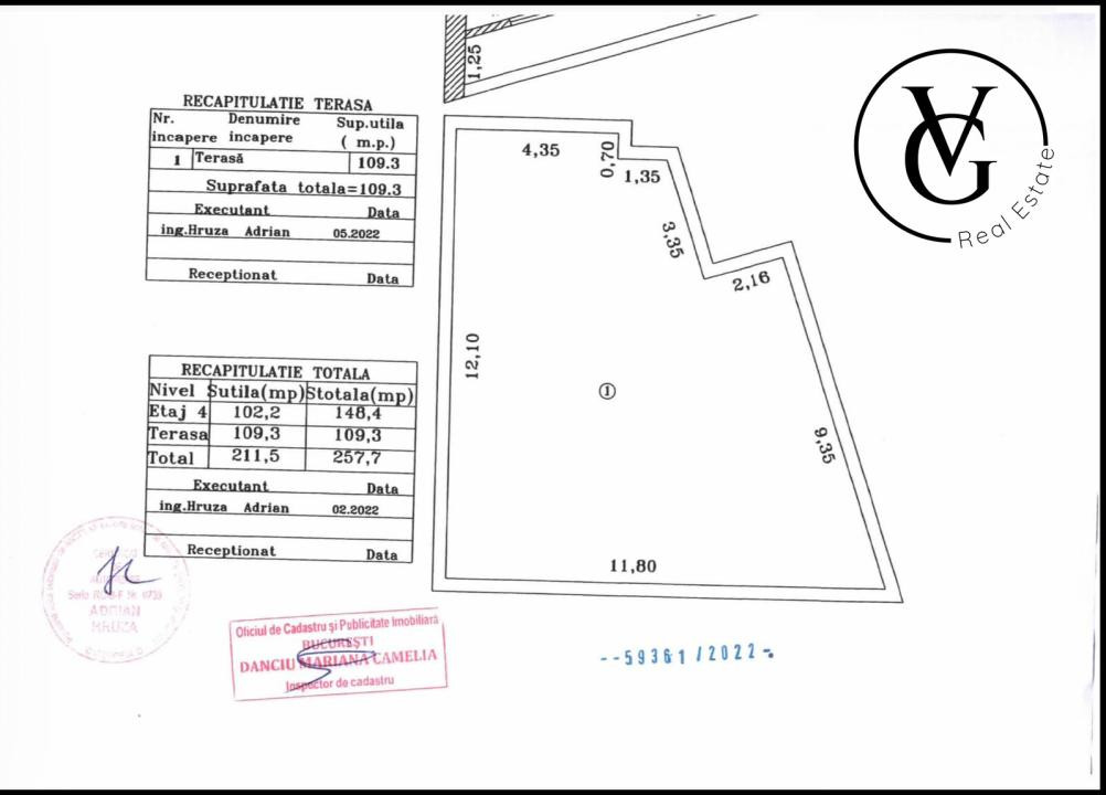 Penthouse 4 camere + Terasa circulara |  Floreasca  