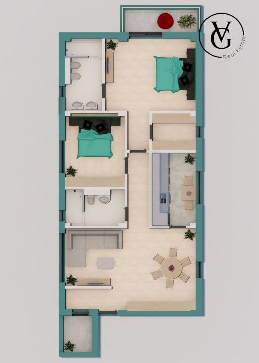 Apartament decomandat 3 camere | LKB Residence | Elvila
