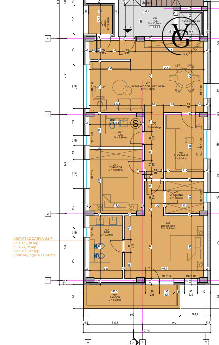 LKB Residence | Apartament decomandat cu 3 camere | Elvila | 99mp