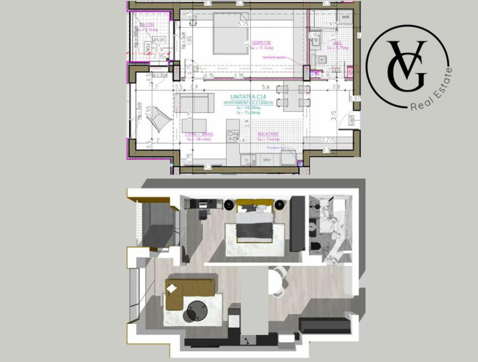Apartament 2 camere  | Complex rezidential premium - Blue Bike EDEN