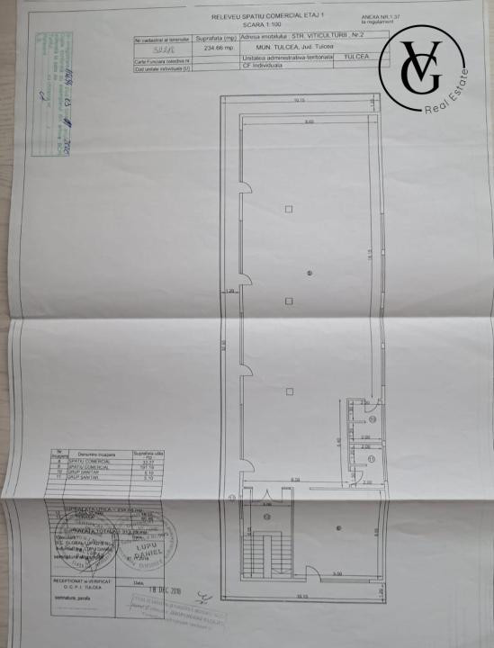 Spațiu Comercial Tulcea C5 | 313 m2. | Etaj 1 