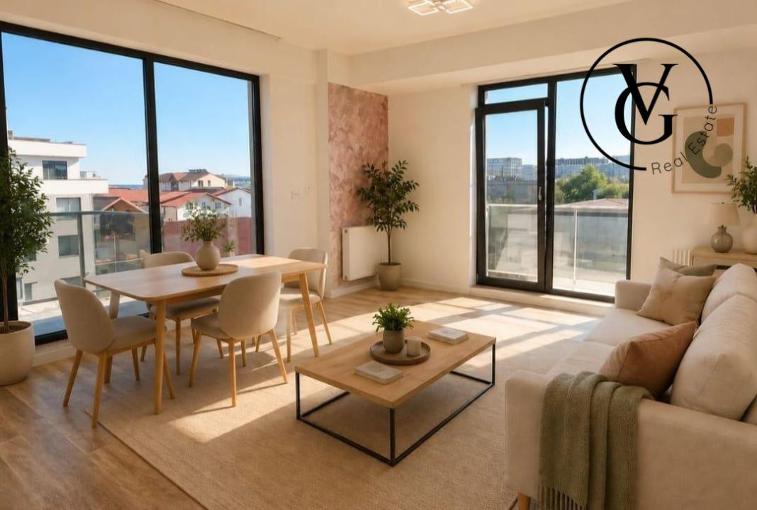 Apartament 2 camere vedere laterala | parcare securizata - Mamaia Sat