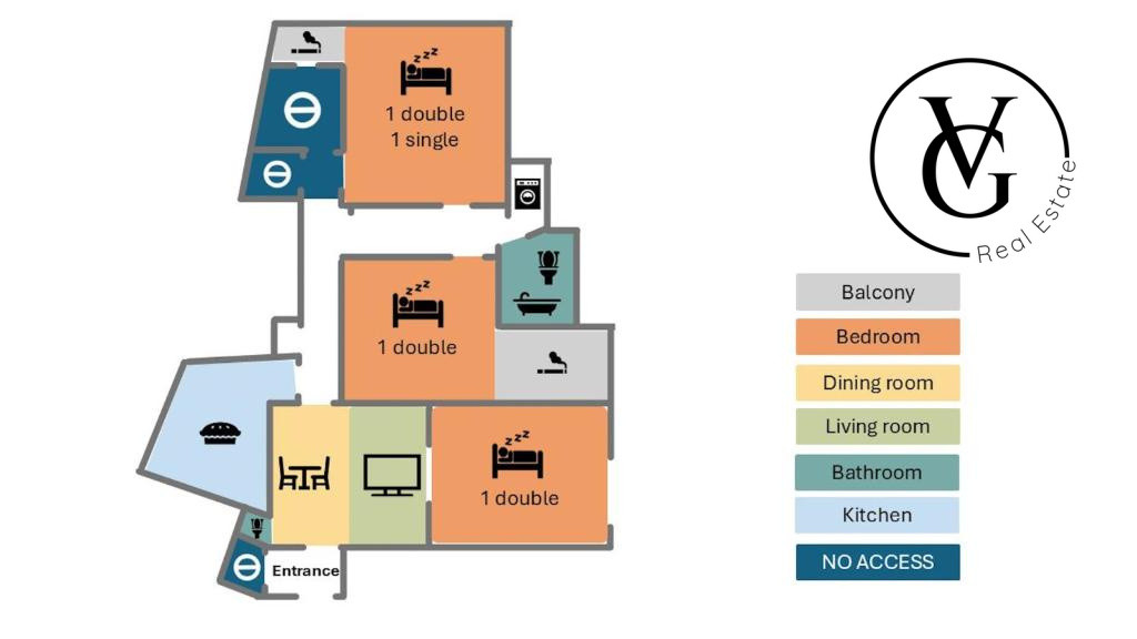 Apartament 4 camere - 2 bai - 2 balcoane - Ideal Investitie 