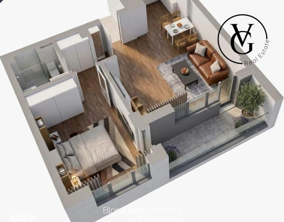 Apartament 2 camere - vedere laterala mare | Inception by the sea | Mamaia Nord