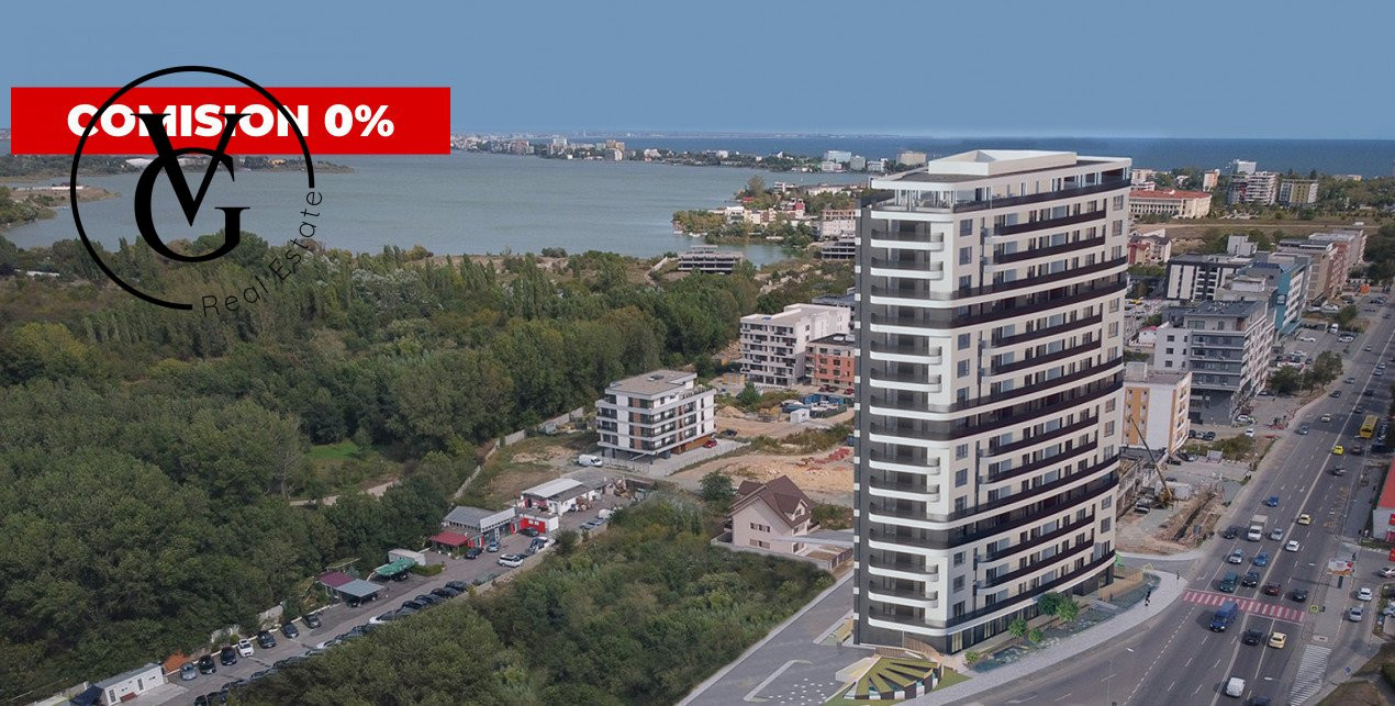 Apartament 2 camere-vedere spre lac- Tomis Tower-tva inclus 