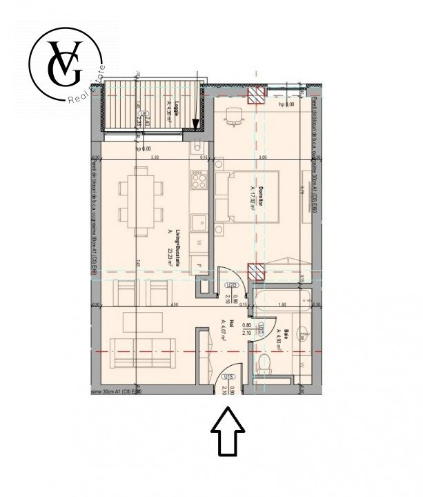 Apartament 2 camere | bucatarie open space | Tomis Plus